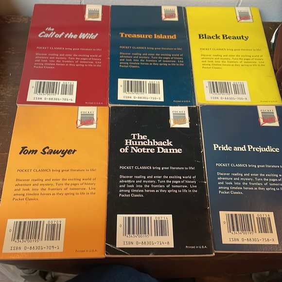 Set of 6 Pocket Books - Picture 2 of 2